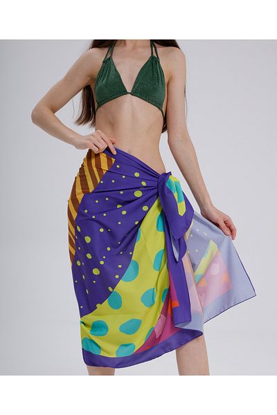 nehir eşarp 95x145 Colorful Pattern Pareo