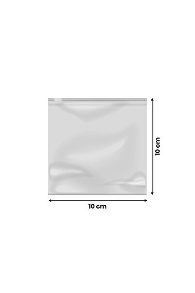 KARGOPEK Baskısız Fermuarlı Seffaf Poset 10*10 (100 ADET)