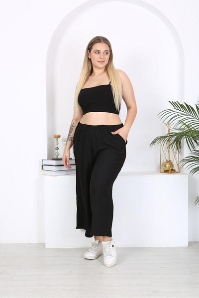EMEZ Black Skirt Pants