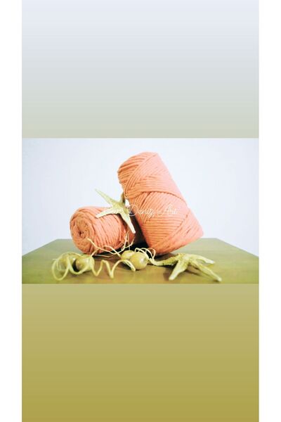 CAN DENİZ ART Sfoară de macrame torsadată, 3mm, 250gr