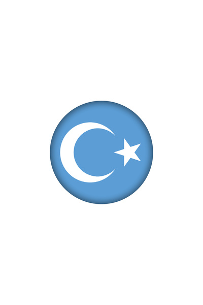 Sav Moda Doğu Türkistan Bayrağı magneti, Doğu Türkistan temalı magnet buzdola...