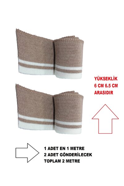 Rib Fabric (KNITWEAR WOVEN) Striped Hobby Design Material Rib Long Ribbon Tape (2 PCS)