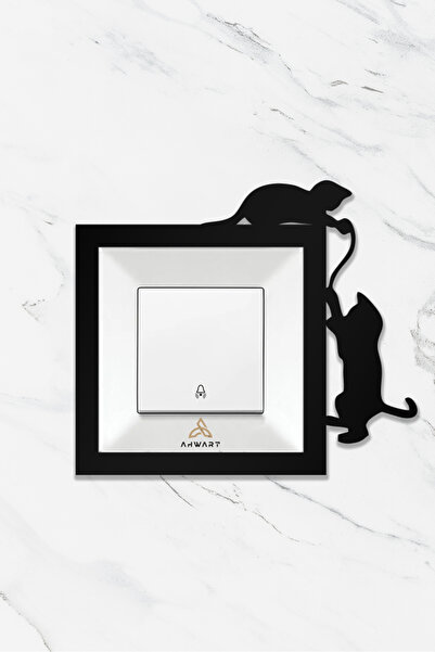 AHWART Cat Themed Decorative Socket and Switch Frame
