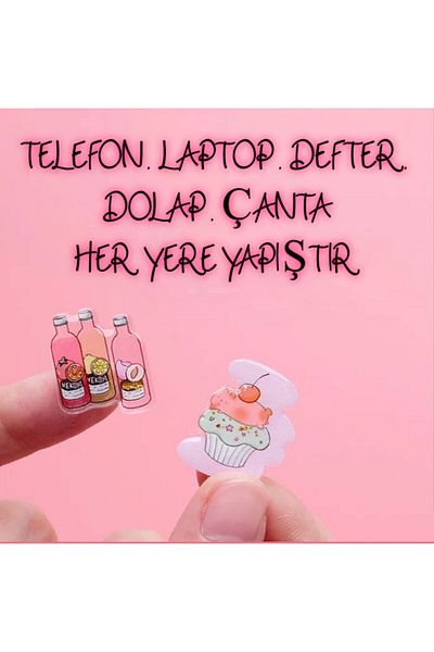 Bluoksweet ملصق POP ART 2 موديل قطرة كريستال شفاف - ملصق للهاتف والكمبيوتر المحمول