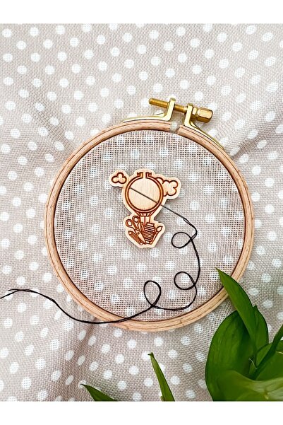 Hobianna حامل إبرة مغناطيسي خشبي -