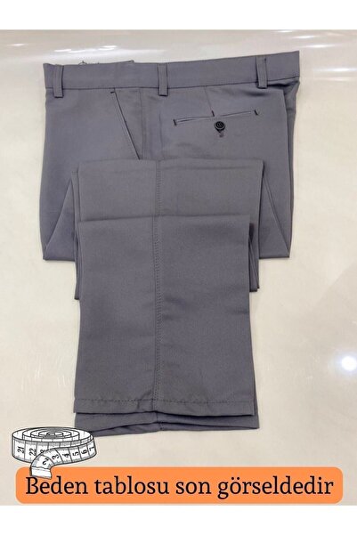 gambia outdoors Erkek Rahat Kesim Pamuklu Keten Koyu Gri Baba Pantolon Kalite