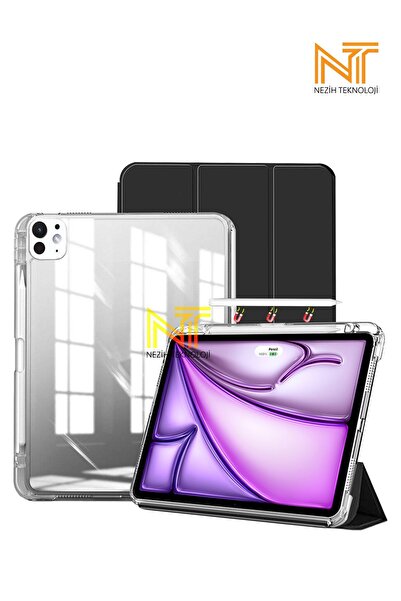Nezih Case Ipad Pro 13inç M4 2024 Magnetik Ayrılabilen Airbagli Uyku Modlu Ka...