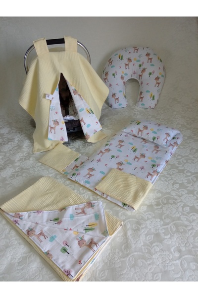 Wenaris Double Sided Stroller Cover - Blanket and Pillow Nursing Pillow