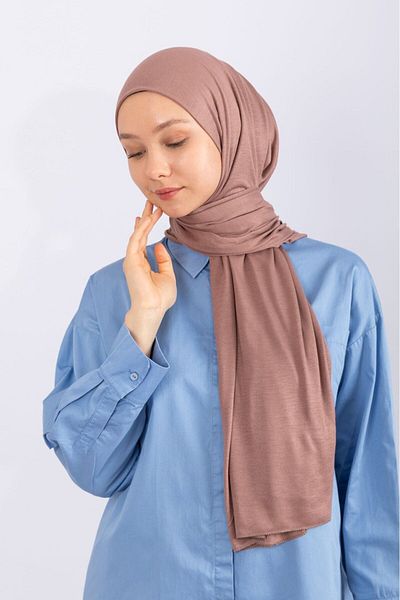 hijabchi Jersey Shawl Jersey Jersey - Soft Pink