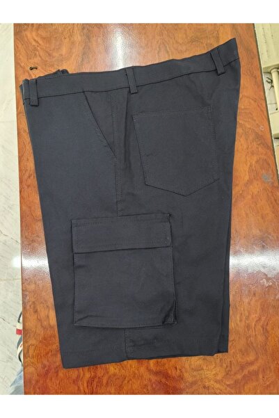 modası Erkek Torba Cep Gabardin Lacivert Kapri Şort Yeni Sezon