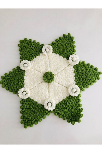 ONTİC Bath Life Double, Gift Hand Knitted Filled Double