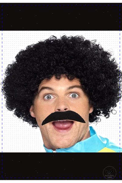 OMZ 1 Piece Black Scouser Men's Short Wig - 120Gr Montessori Educational Toy Set For Girls And Boys