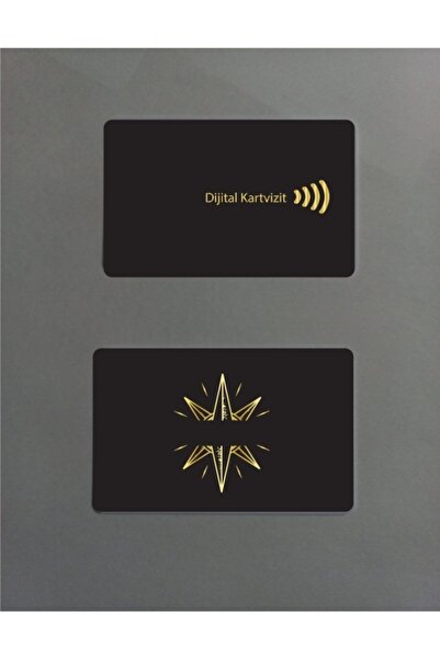 BMS Dijtal Kartvizit Kart Siyah