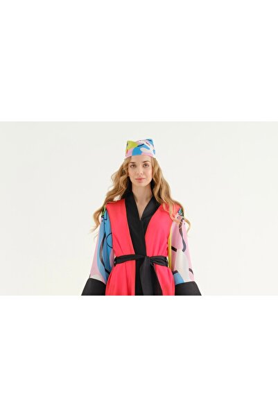 BROWN SARTO Pink Painting Patterned Bandana