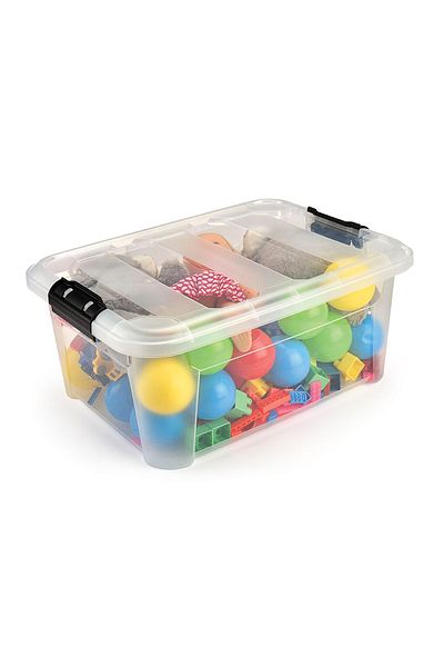 Melkan Home Storage Box, Storage Organization Case, Toy Box, Multi-Purpose Organizer 30 Liters Transparent