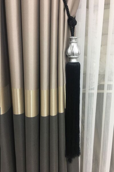 Halis Ticaret Πολυτελής θήκη για κουρτίνες ή τούλι, κορνίζα, τακματικ, μονό τ...