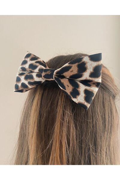 CLA Leopard Patterned Bow Buckle