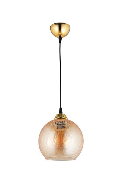 NisaLuce Nisa Luce Cracked Glass Pendant Lamp - Honey