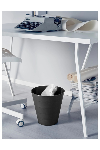 TAGESAN Trash Can 10 Lt, Black Trash Can
