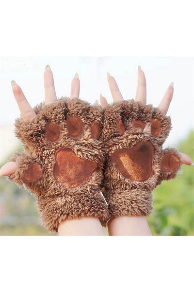 Halis Ticaret Paw Gloves Espresso Dark Brown