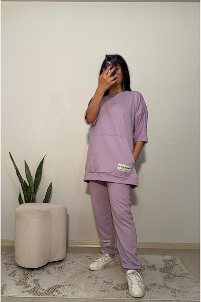 Butik Comfortable and Cool Combed Cotton Summer Tracksuit Set