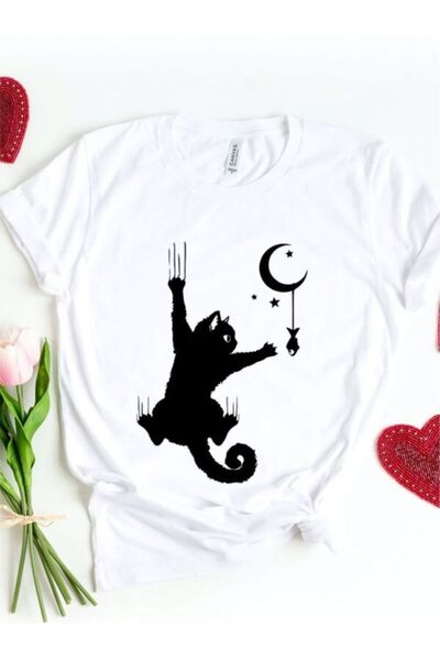 classy moda Tricou Single Jersey - Tricou cu mânecă scurtă, cu decolteu tripl...