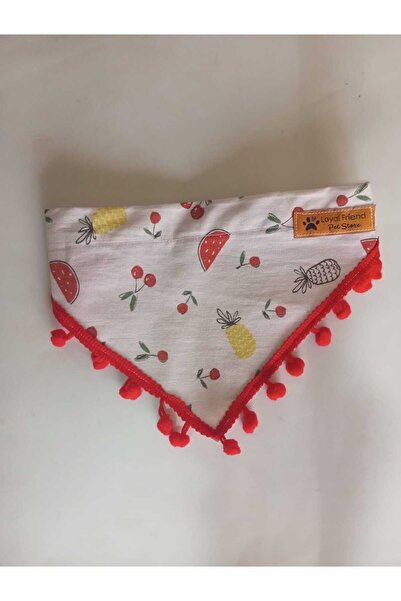 Loyal Friend Store köpek fuları kiraz karpuz ananas figürlü (20-35 Cm)