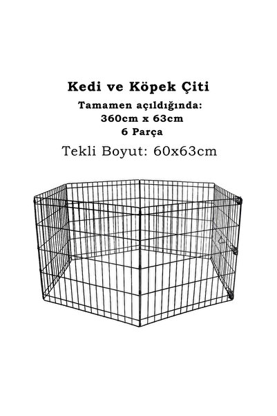 Wahw Pet Köpek Çiti 6 parça - 60x63cm -360x63cm