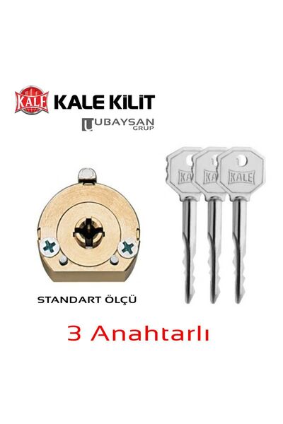 Kale Kilit KALE 164F FİAM BAREL 3 ANAHTARLI ÇİVİLİ GÖBEK