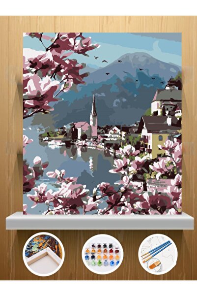 CNS HOBBY TUVAL Sayılarla Boyama Ve Hobi Seti Tuvale Gerilmiş Tablo Seti Kasn...