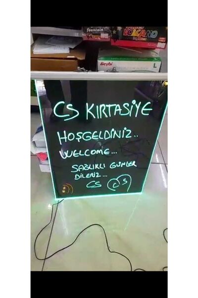 TecoTicaret 45 X 60 16 Renk Neon Yaz Sil Tabela