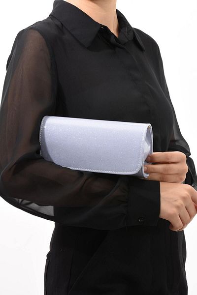bibags Τσάντα λουστρίνι λιλά γκλίτερ