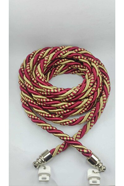 Halis Ticaret Kruvaze Perde Tül Fon Toplama Aparatı Halat Kordon Braçol 300cm Metal Uçlu 1 Adet Demirkordon