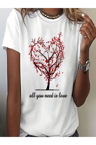 classy moda Tricou Single Jersey - Tricou cu mânecă scurtă, cu decolteu tripl...