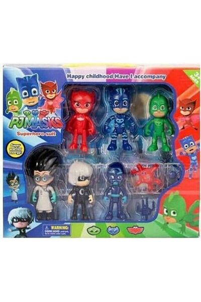 OMZ 1 Piece Boy's Pajamas - Set of 10 Figure Toys