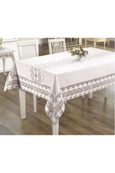Nevresim Dünyası Tulip Cream Anna Karina Tablecloth