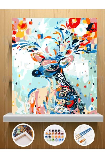 CNS HOBBY TUVAL Sayılarla Boyama Ve Hobi Seti Tuvale Gerilmiş Kasnaklı 40x50 ...