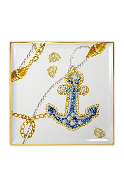 Baci Milano Portofino Tabak 17 cm x 17 cm