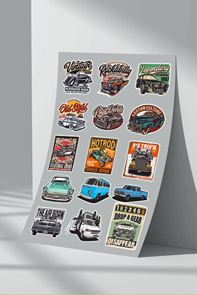 Sticker Market مجموعة من 12 ملصق سيارة
