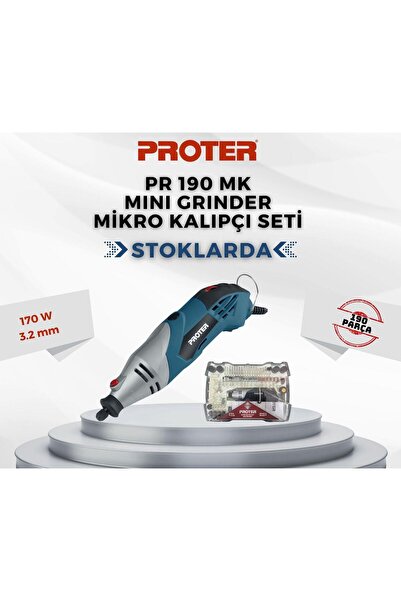 Proter PR 190 MK MİNİ GRİNDER MİKRO KALIPÇI SETİ