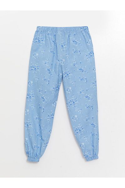 LC Waikiki Pantaloni cu talie elastică cu imprimeu floral LCW pentru fete