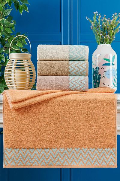 RASERSA Σετ πετσετών WAVE Soft Cotton 4 τεμαχίων