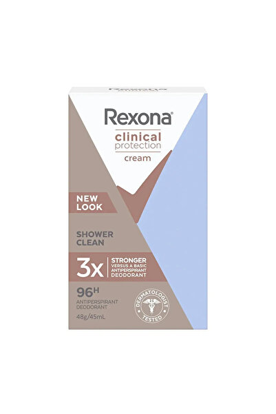 Rexona Clinical Protection Kadın Stick Deodorant Shower Clean 96 Saate Kadar Koruma 45 ml X4 Adet