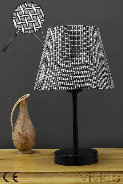 Vivido Abajur Black Wicker Lampshade