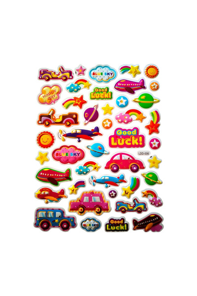 Bluoksweet 25x20 cm Dimensiune mare - Model în relief - Autocolant pentru cop...