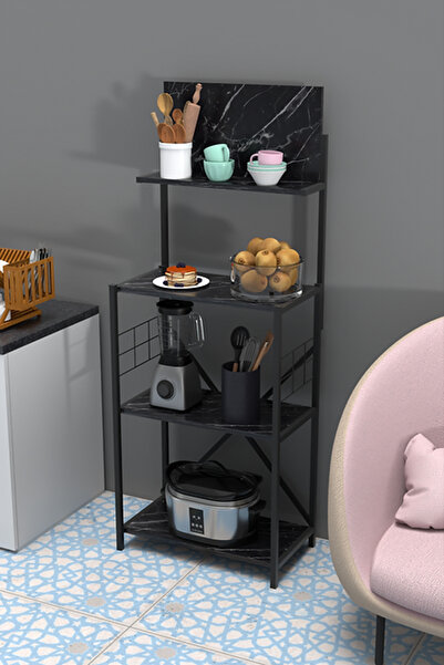 Golden Bark طاولة ركن القهوة من ثلاث أسطح من الخشب ورف علوي بأربع علاقات أكوا...