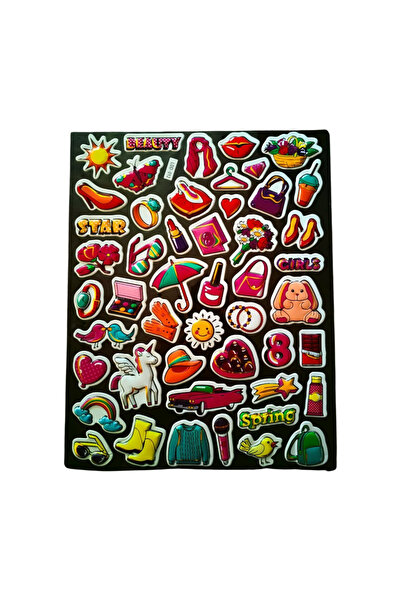 Bluoksweet 25x20 cm Dimensiune mare -12 modele Autocolant în relief pentru co...