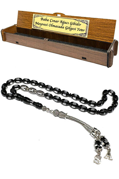 Fabula Silver Babalar Günü Hediyesi Tespih Kişiye Özel İsimli Kehribar Tespih...