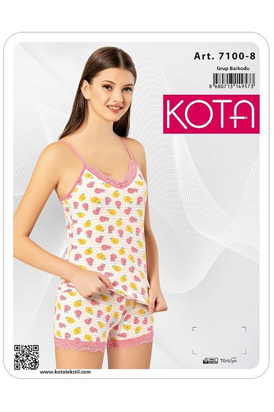 KOTA 7100 Rope Strap and Printed Shorts Set