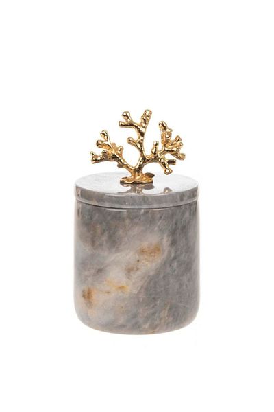 ege gross Gray Coral Cotton - Decorative Marble with Gold Detail